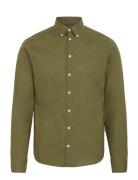 Casual Friday Cfanton 0053 Bd Ls Linen Mix Shirt Khaki Green