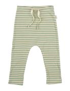 Petit Piao Pants Modal Striped Grön