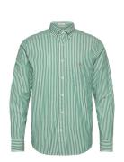 GANT Reg Classic Poplin Stripe Shirt Grön