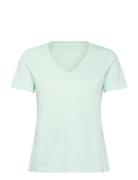 GANT Reg Sunfaded Ss V-Neck T-Shirt Grön