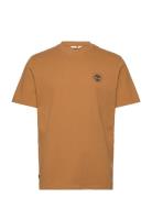 Timberland Washed Boot Lab Back Graphic Tee Brun