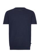 Clean Cut Copenhagen Owen Knitted T-Shirt Marinblå