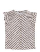 Daily 7 Shirt Lace Allover Print Grå