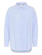 My Essential Wardrobe Sunnamw Boxy Shirt Blå