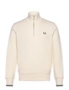 Fred Perry Half Zip Sweatshirt Kräm