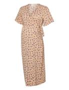 Mamalicious Mlmariano Tess Ss Jrs Midi Dress 2F Beige