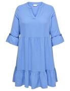 ONLY Carmakoma Carthyra Life Peplum Dress Wvn Blå
