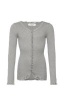 Rosemunde Kids Rkbalta Modal Ls Lace Cardigan Grå