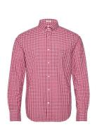 GANT Reg Poplin Gingham Shirt Röd