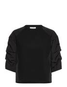 Coster Copenhagen Blouse With Puffy Sleeves Svart