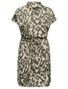 ONLY Carmakoma Cardiega Life Ss Shirt Dress Wvn Noos Grön