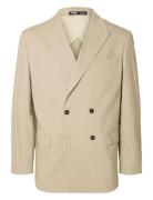 Selected Homme Slhrelaxed- Finn Pinstriped Db Blz Beige