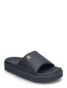 Tommy Hilfiger Platform Monogram Poolslide Marinblå