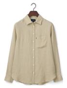 Lexington Clothing Classic Linen Shirt Grön