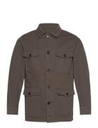 Oscar Jacobson Safari Shirt Jacket Brun