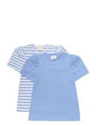Creamie T-Shirt Ss 2-Pack Blå