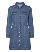 Levi's® Flynn Western Core Dress Med Indigo - Worn In Blå