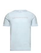 Lindbergh Copenhagen Print Tee S/S Blå