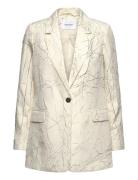 Coster Copenhagen Crinkled Blazer Kräm