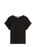 Marc O'Polo T-Shirts Short Sleeve Svart