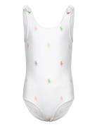 Ralph Lauren Kids Polo Pony -Piece Swimsuit Vit