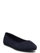 Tommy Hilfiger Th Hardware Suede Ballerina Marinblå
