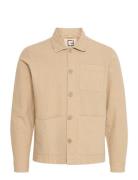 Casual Friday Cfedgar 0206 Garment Dyed Linen Jac Beige