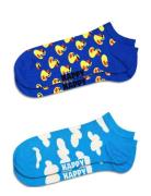 Happy Socks 2-Pack Rubber Duck Low Sock Blå