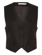 Gestuz Elarahgz Linen Waistcoat Svart