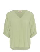 Cream Cririna Blouse Grön