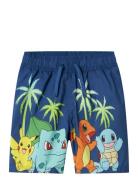 Name It Nkmmacsen Pokemon Swimshorts Sky Marinblå