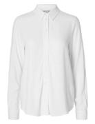 Selected Femme Slfviva Ls Shirt Vit