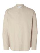 Selected Homme Slhregsun Shirt Ls Band Beige
