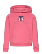GANT Archive Shield Raglan Hoodie Röd