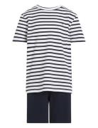 Tommy Hilfiger S/S Jersey Pj Set Marinblå