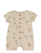 Minymo Suit Ss Aop Beige