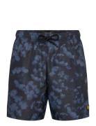 Lyle & Scott Digital Floral Print Swim Short Marinblå