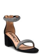 Bianco Bialisbon Sandal Rhinest Faux Suede Svart