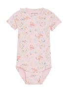 Minymo Body Ss Aop Rib Rosa
