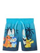 Name It Nmmmccoy Pokemon Long Swimshorts Sky Blå