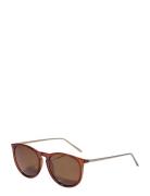 Pilgrim Vanille Sunglasses Brown/Gold Brun