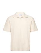 Mango Regular-Fit Textured Polo Shirt Kräm