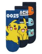 Name It Nmmmik Pokemon 3P Sock Sky Marinblå