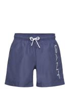 GANT Logo Lightweight Swim Shorts Blå