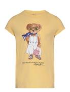Ralph Lauren Kids Polo Bear Cotton Jersey Tee Gul