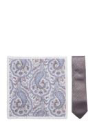 Amanda Christensen Tie & Pocket Square Brun