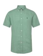 Morris Douglas Linen Shirt-Classic Fit Grön