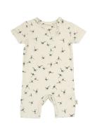 Petit Piao Jumpsuit S/S Printed Kräm