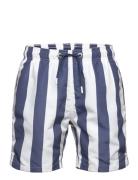 GANT Block Stripe Swim Shorts Blå