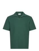 Mango Regular-Fit Textured Polo Shirt Grön